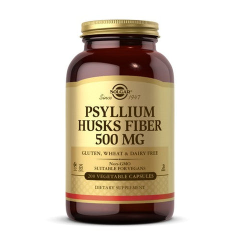 Solgar, Psyllium Husks Fiber, 500 mg, 200 V Caps Solgar