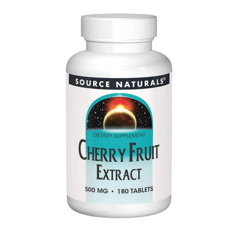 Source Naturals, Cherry Fruit Extract, 500 mg, 180 Tabs Source Naturals
