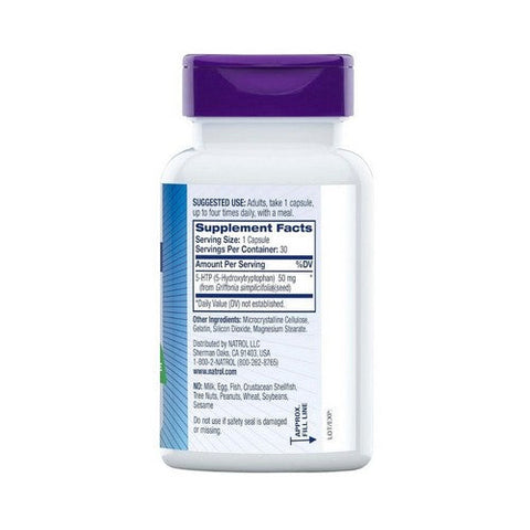 Natrol, Mood And Stress 5-HTP, 50 mg, 30 Caps Natrol