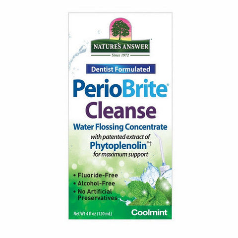 Nature's Answer, PerioBrite Cleanse Water Flossing Concentrate Cool Mint, 4 Oz Nature's Answer