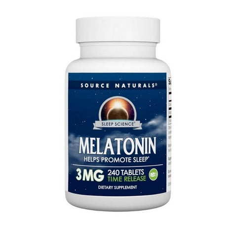 Source Naturals, Timed Release Melatonin, 3 Mg, 240 Tabs Source Naturals