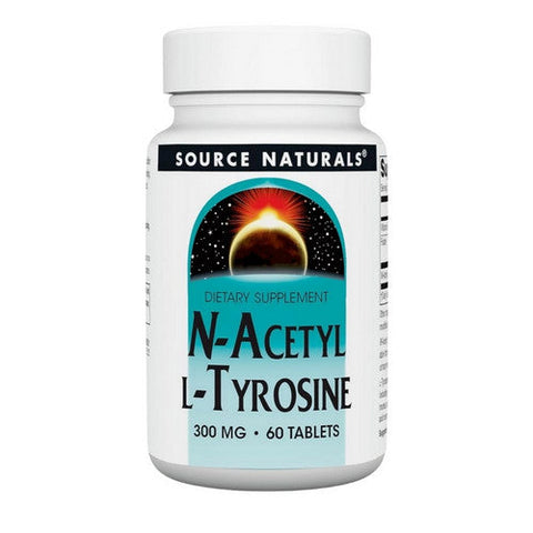Source Naturals, N-Acetyl L-Tyrosine, 300 mg, 60 Tabs Source Naturals