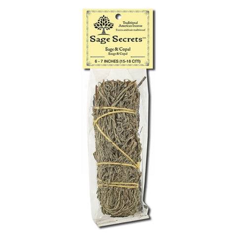 Sage Spirit, Sage Copal Smudge Wand 4-5 Inches, Sage/copal 7 Sage Spirit