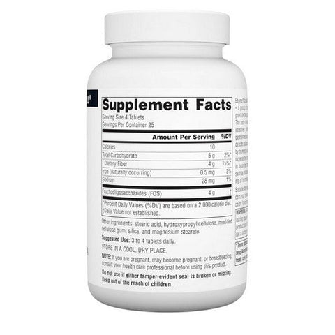 Source Naturals, FOS (Fructooligosaccharides), 1000 MG, 100 Tabs Source Naturals