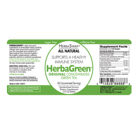 Herbasway, Herbagreen Tea, Original, 2 oz Herbasway
