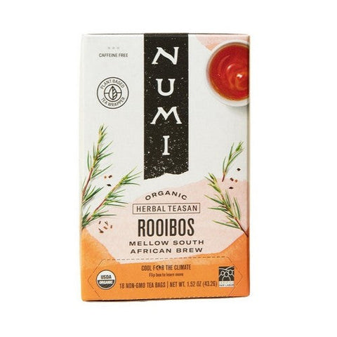 Numi Tea, Organic Rooibos Tea, Rooibos, 18 tea bags Numi Tea