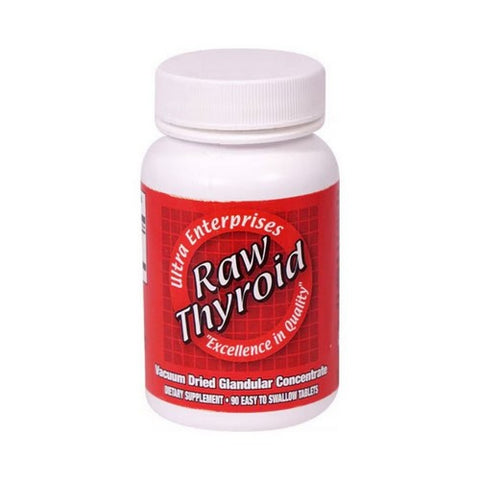 Ultra Glandulars, Raw Thyroid, 200 mg, 90 Tab Ultra Glandulars