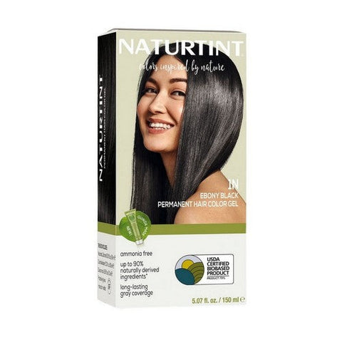 Naturtint, Permanent Hair Color 1N Ebony Black, 5.07 Oz Naturtint