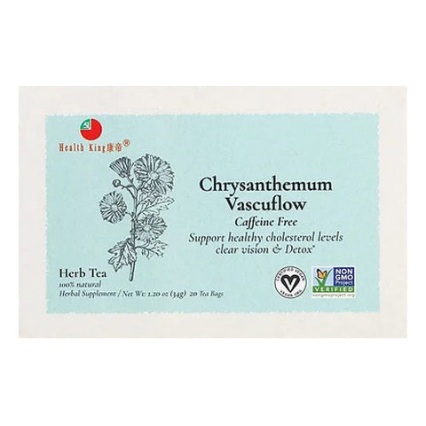 Health King, Chrysanthemum Vascuflow Herb Tea, 20bg Health King