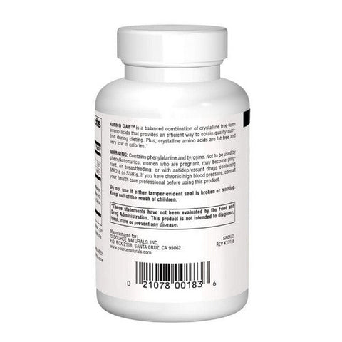 Source Naturals, Amino Day, 1000 Mg, 60 Tabs Source Naturals