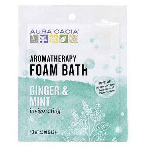 Aura Cacia, Aromatherapy Foam Bath, Ginger Mint 2.5 oz Aura Cacia