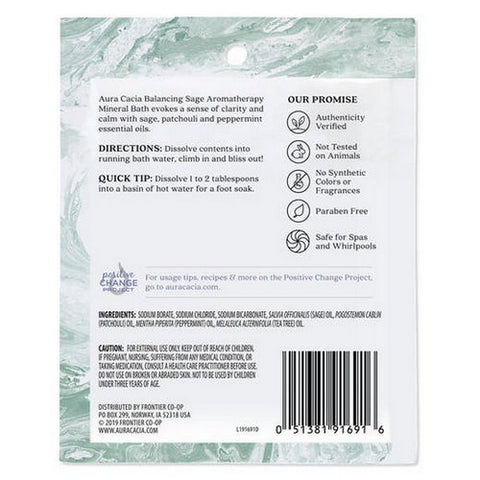 Aura Cacia, Mineral Bath, Balancing Sage, 2.5 Oz Aura Cacia