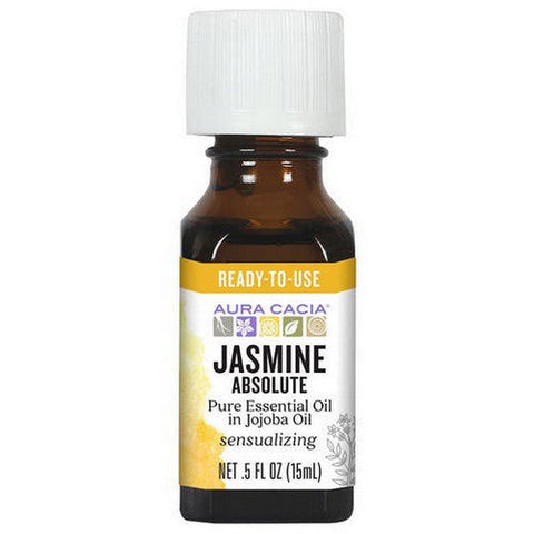 Aura Cacia, Precious Essentials Oil, Jasmine Absolute W/Jojoba 0.5 Fl Oz Aura Cacia