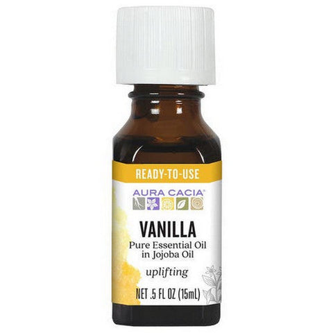 Aura Cacia, Precious Essentials Oil, Vanilla Absolute W/Jojoba 0.5 Fl Oz Aura Cacia