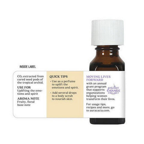 Aura Cacia, Precious Essentials Oil, Vanilla Absolute W/Jojoba 0.5 Fl Oz Aura Cacia
