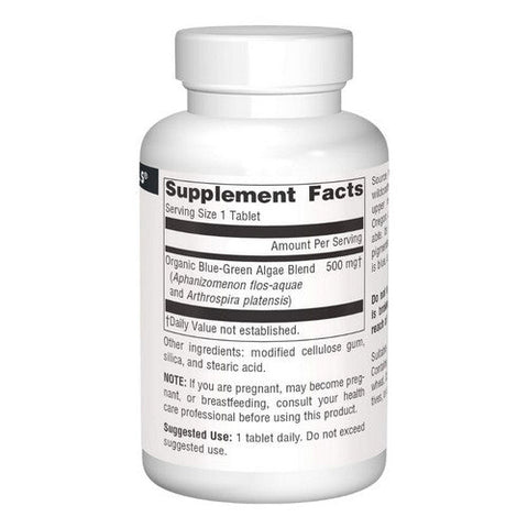 Source Naturals, Blue-Green Algae, 500 MG, 100 Tabs Source Naturals