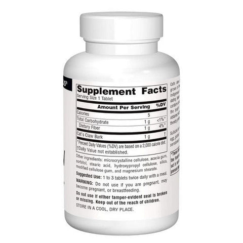 Source Naturals, Cat's Claw, 1000 MG, 60 Tabs Source Naturals