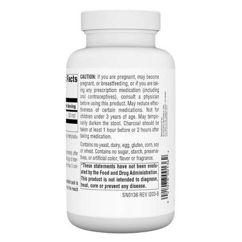Source Naturals, Charcoal, 260 MG, 200 Caps Source Naturals