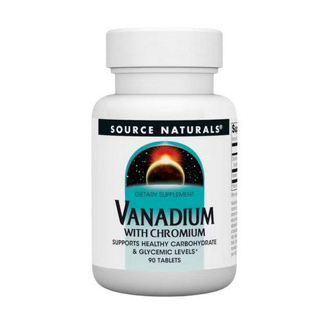 Source Naturals, Vanadium With Chromium, 90 Tabs Source Naturals