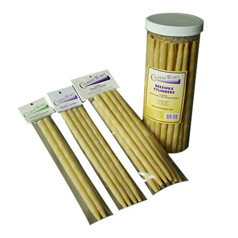 Cylinder Works, Beeswax Ear Candles, 2 Pk Cylinder Works