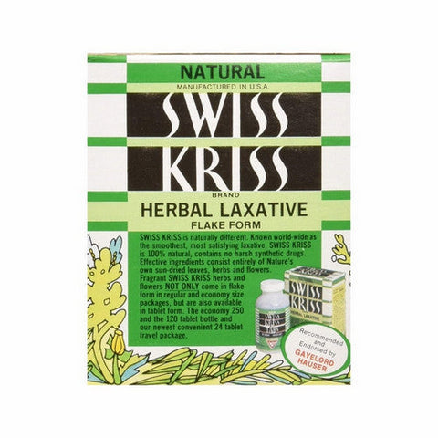 Swiss Kriss, Herbal Laxative Flake Form, 3.25 Oz Swiss Kriss