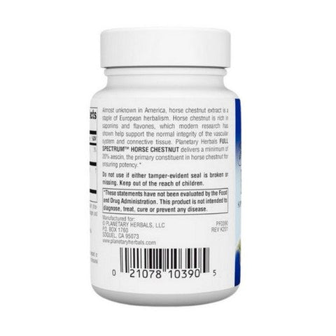 Planetary Herbals, Full Spectrum Horse Chestnut, 300 mg, 60 Tabs Planetary Herbals