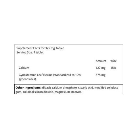 Planetary Herbals, Full Spectrum Jiaogulan, 375 Mg, 30 Tabs Planetary Herbals