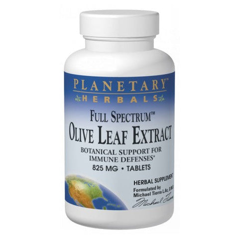 Planetary Herbals, Olive Leaf Extract, Full Spectrum, 825 mg, 60 Tabs Planetary Herbals