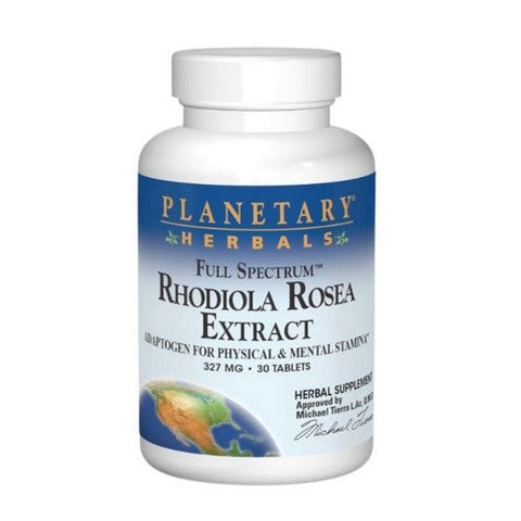 Planetary Herbals, Full Spectrum Rhodiola Rosea Extract, 30 Tabs Planetary Herbals