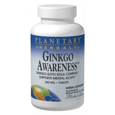 Planetary Herbals, Ginkgo Awareness, 60 Tabs Planetary Herbals