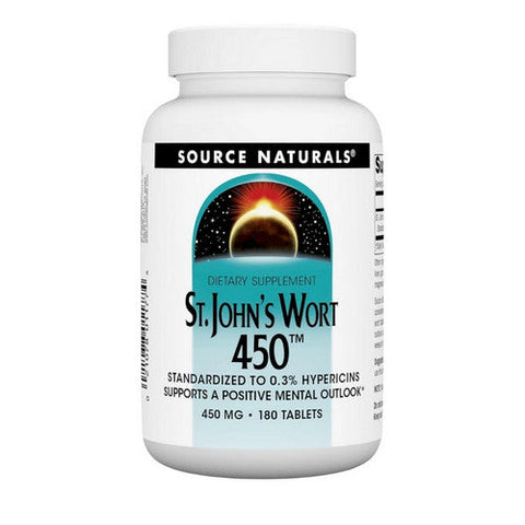 Source Naturals, St. John's Wort, 450 180 Tabs Source Naturals