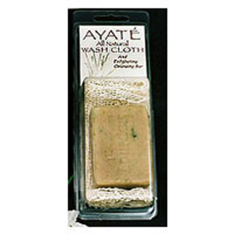 Thai Deodorant Stone, Ayate Washcloth W/Barsoap, EACH Thai Deodorant Stone