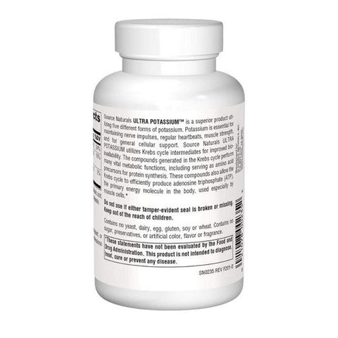 Source Naturals, Ultra Potassium, 99 mg, 100 Tabs Source Naturals