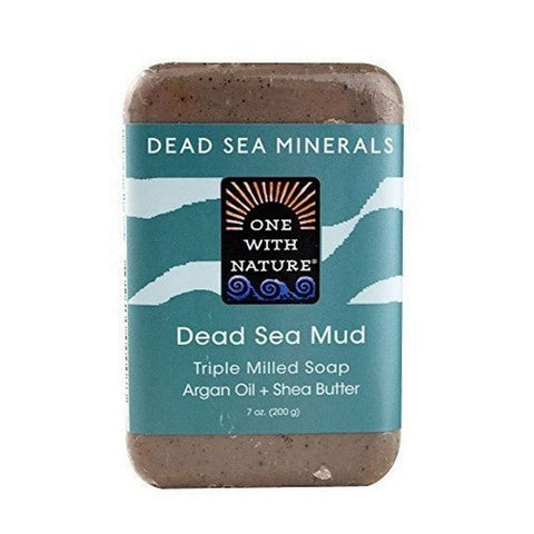 One with Nature, Dead Sea Mineral Bar Soap Dead Sea Mud, 7 Oz One with Nature