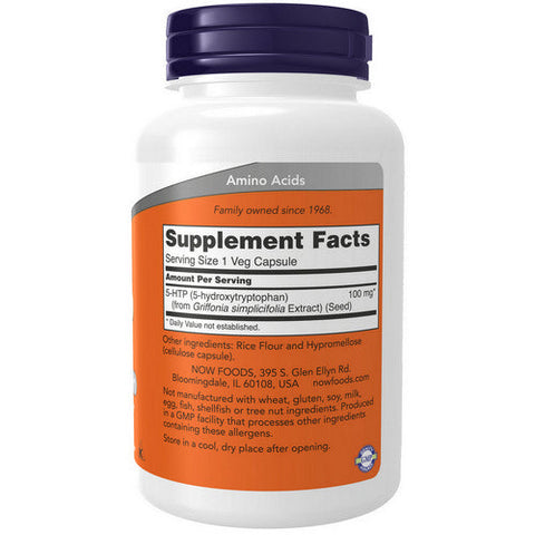 Now Foods, 5-HTP, 100 Mg, 120 Veg Caps Now Foods