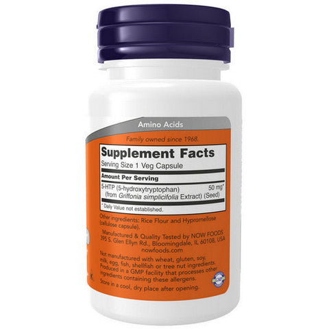 Now Foods, 5-HTP, 50 Mg, 30 Veg Caps Now Foods