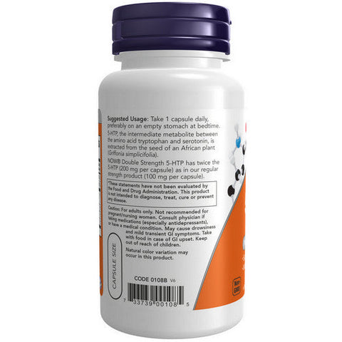 Now Foods, 5-HTP, 200 mg, 60 Vcaps Now Foods