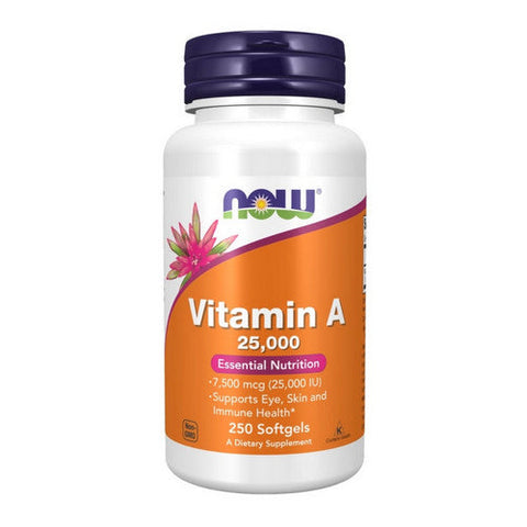 Now Foods, Vitamin A from Fish Liver Oil, 25,000 IU, 250 Softgels Now Foods