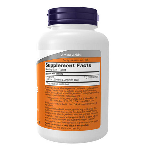 Now Foods, L-Arginine Double Strength, 1000 Mg, 120 Tabs Now Foods