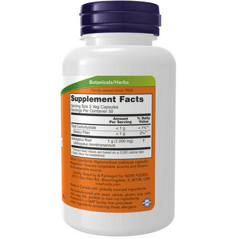Now Foods, Astragalus, 500 Mg, 100 Veg Caps Now Foods