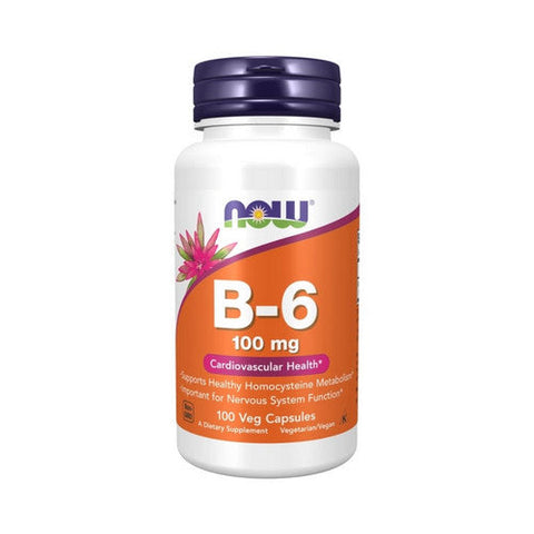 Now Foods, Vitamin B-6, 100 Mg, 100 Veg Caps Now Foods