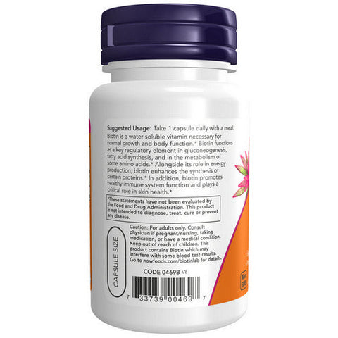 Now Foods, Biotin, 1000 mcg, 100 Caps Now Foods
