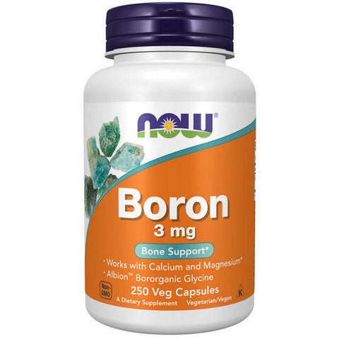 Now Foods, Boron, 3 Mg, 250 Veg Caps Now Foods