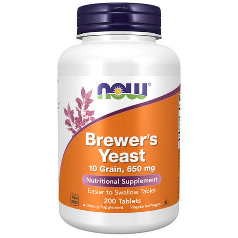 Now Foods, Brewer's Yeast, 650 Mg, 200 Tabs Now Foods