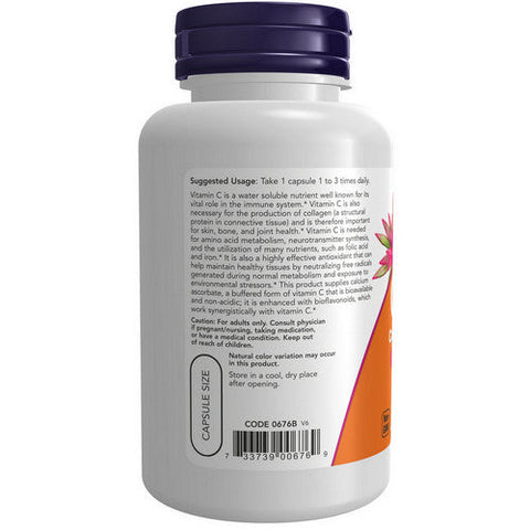Now Foods, Vitamin C-500 Calcium Ascorbate-C, 100 Veg Caps Now Foods