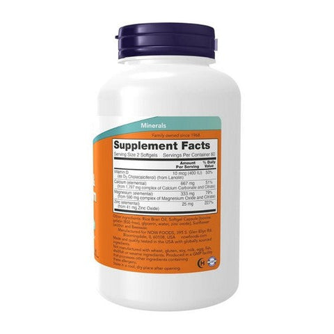 Now Foods, Calcium & Magnesium, 120 Softgels Now Foods