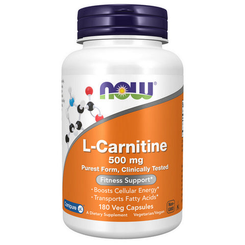 Now Foods, L-Carnitine, 500 mg, 180 Caps Now Foods