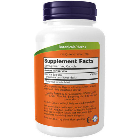Now Foods, Cascara Sagrada, 450 mg, 250 Caps Now Foods