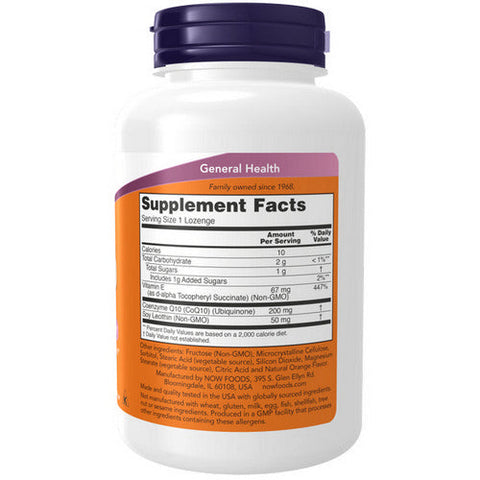 Now Foods, CoQ10, 200 mg, 90 Lozenges Now Foods