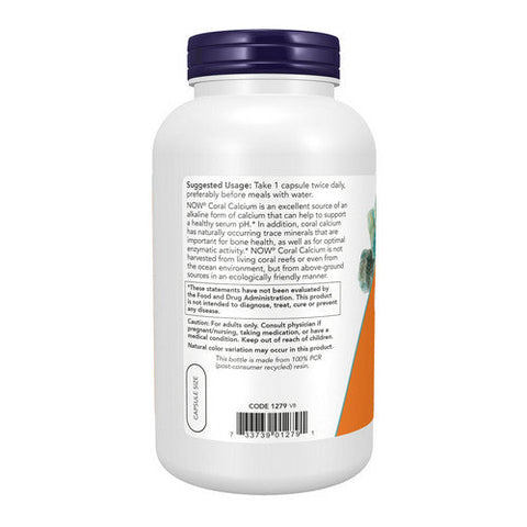Now Foods, Coral Calcium, 1000 mg, 250 Vcaps Now Foods